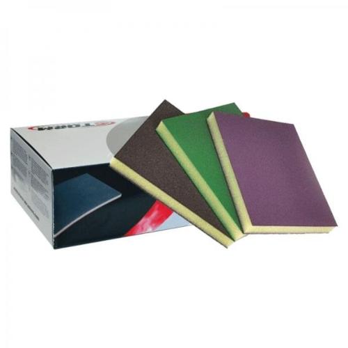 100 Eponges abrasives 120x98x13 mm Marron P320-400