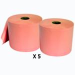 Pack de 5 lots de 2 bobines de papier d'essuyage chamois 1500 feuilles 22X30CM - G156LWZ 
