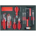 Servante 5 tiroirs Orange et Gris + 180 outils