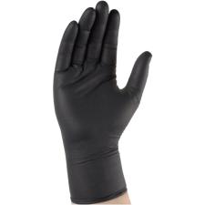 Gants nitrile non poudré noir (Taille L)