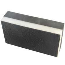 Cale de ponçage manuel Mirka en velcro - face rigide / face souple - 70 x 125 mm