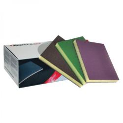 100 Eponges abrasives 120x98x13 mm Vert P600-800-100