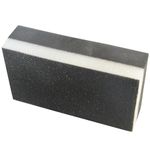 Cale de ponçage manuel Mirka en velcro - face rigide / face souple - 70 x 125 mm