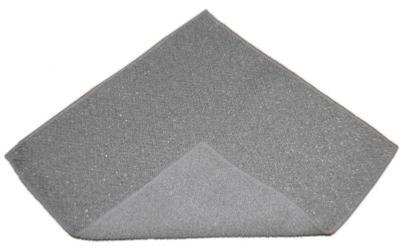 Carré mousseline microfibre grattant récurant 28x28CM GRIS