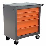 Servante 5 tiroirs Orange et Gris + 180 outils