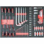 Servante 5 tiroirs Orange et Gris + 180 outils