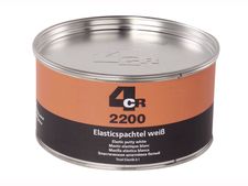 Mastic de finition élastique pour carrosserie 4CR - coloris blanc 500 gr