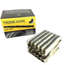 Boite de 50 tresses noires 100mm pour réparation pneus