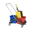 Chariot de nettoyage 2 x 17 litres (presse+timon)
