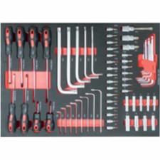 Servante 5 tiroirs Orange et Gris + 180 outils